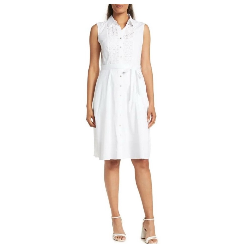 NWT Nanette Lepore White Shirt Dress